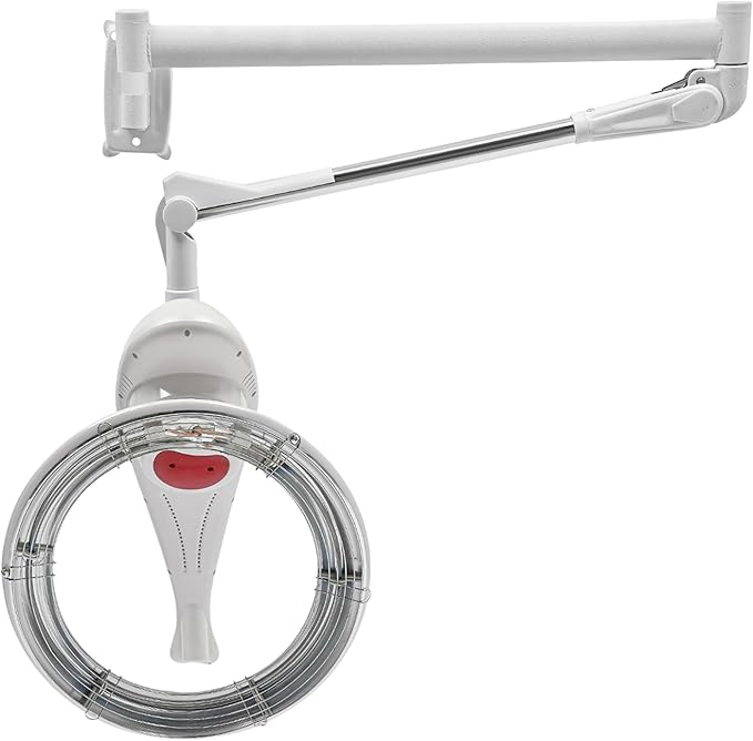 Multifunctional Hair Treatment Machine Wall Mount Orbiting Rotating Hair Care Machine 950W Home Salon Hair Perming Machine for Baking Oil Hair Coloring Hair Perming (White)