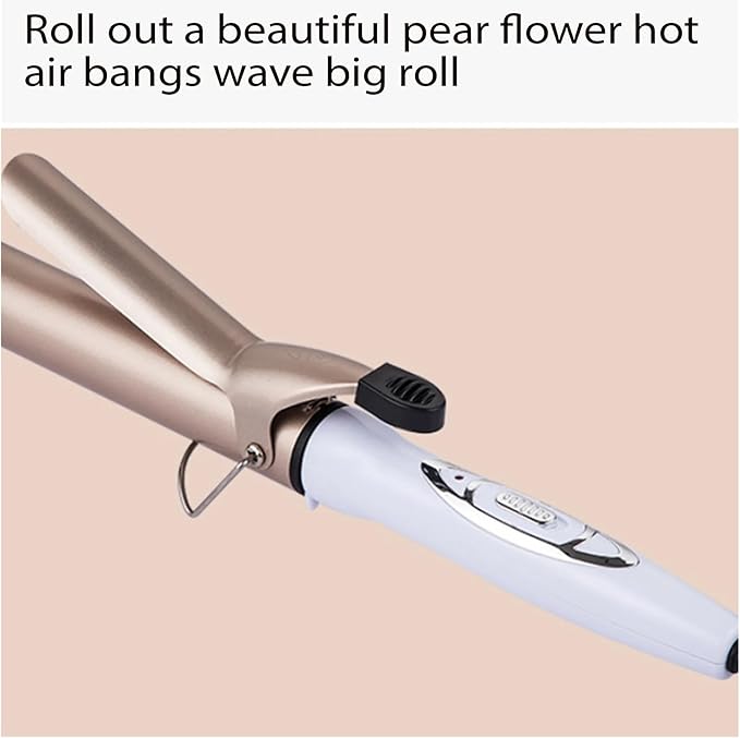 Professional 32/25MM Large Wave Curling Iron - Quick 10 Seconds Heat-Up Electric Curling Iron for Gorgeous Curls(25MM)