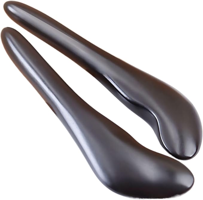 砭石拨筋棒 Gua Sha Scraping Massage Facial Tools Kit女面部通用脸部板刮痧眼部按摩棒 Leg Arms Back Calves Roller Massage Roller Stick 拔筋棒 HomeOffice Body Electric Massagers