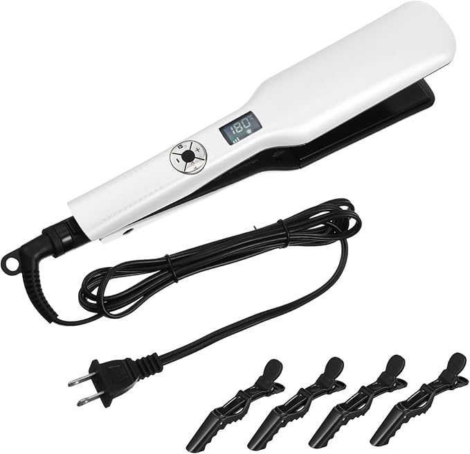 Hair Straightener Curler Flat Iron Ion Hair Straightener Ceramic Coated Styling Tool for Women Us Plug