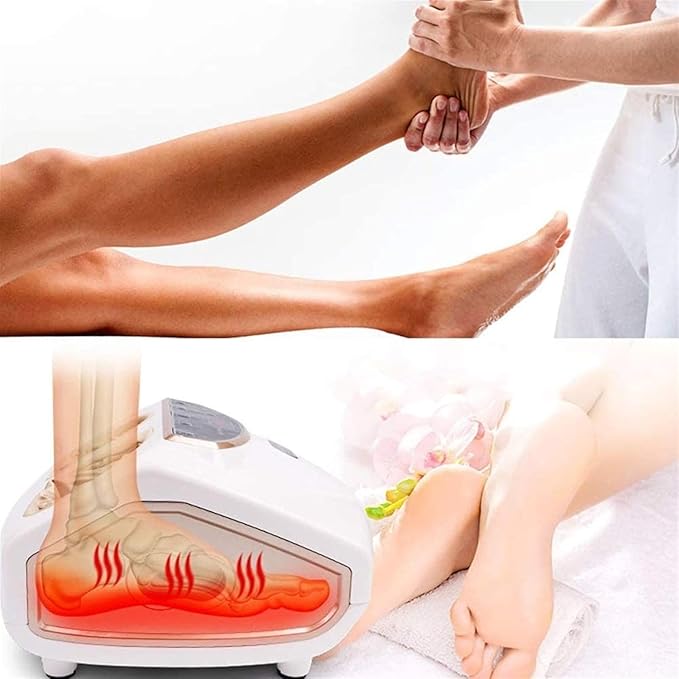 Foot MassagerFoot Massager Machine w/HeatFoot Massager w/Deep Kneading Rolling Air Compression Built-in Heat FunctionAdjustable Intensityfor Muscle Relax
