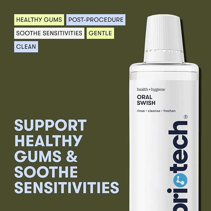Briotech Oral Swish (17 fl oz) + Oral Swish Refill (32 fl oz) Bundle Hypochlorous Acid Spray Gift Set