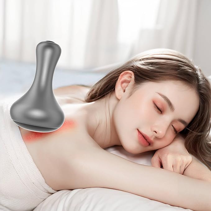 Hot Stones for Massage Hot Stones Muscle Massage with Warmer Wireless Natural Black Bian Stone Electric Gua Sha for Home Spa