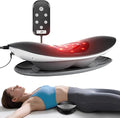 Zenopax Electric Lumbar Traction Device for Lower Back Pain Relief Back Massager with Dynamic Airbag Traction 3-Level Heat Vibration - Quick Relaxation Easy to Use Home/Office Use