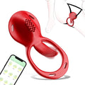 Portable Vibrating Massager -Clitioral Sucker Relaxes Muscles Heating Modes Viboators Toy Couples- for Body and Back Foot Silent Personal for Sports Massage Adult Tools Relaxation t345 (red)
