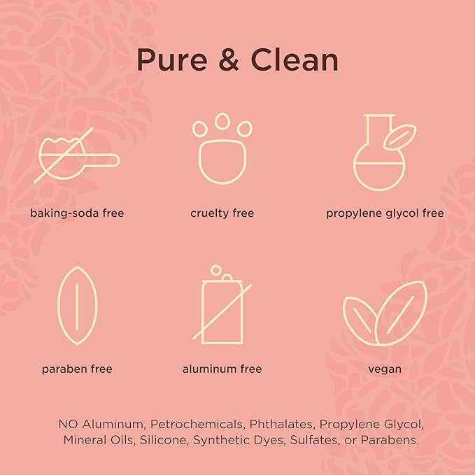 Lavanila Pure Vanilla Deodorant for Women 2-Pack (2 Oz Each) - Natural Aluminum Free Solid Stick Deodorant Made In USA Vegan