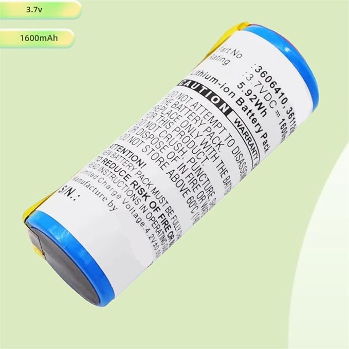 3.7V 1600mAh 15038 Li-ion Replacement Battery. Compatible for Philips 8894XL Electric Shaver
