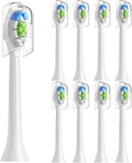 8 Pack Replacement Toothbrush Heads Compatible for Sonicare HX6063(White B)