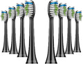 4pcs Replacement Brush HeadCompatible with PH Sonic Care Diamondclean Electric Toothbrush(8pcs Black)