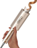 TYMO CurlPro Plus Automatic Rotating Curling Iron - Upgraded Long Barrel Curling Wand for Long Hair Ceramic Hair Curler for Women Anti-Scald Tangle-Free 600M Ionic Dual Voltage Gold 1 1/2 Inch