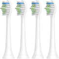 4pcs Replacement Brush Head Compatible with PH Sonic Care Diamondclean Electric Toothbrush(White)