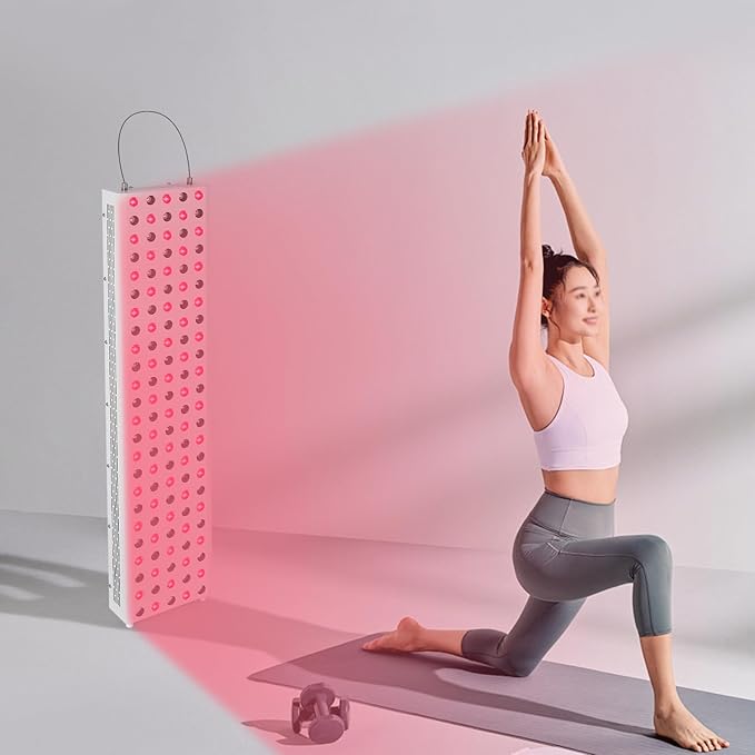 Red Light Therapy 600W Red Near Infrared LED Panel 120PCS Dual Chip LED Beads 660nm &amp Near Infrared 850nm Red Light Therapy Panel for Body Pain Relief LED Red Light Therapy Device
