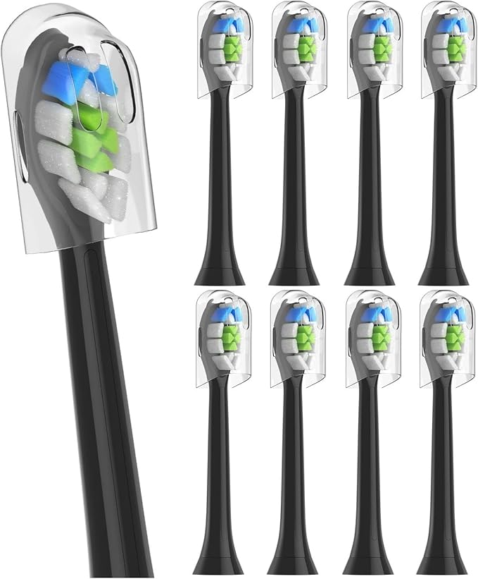 4/8/16pcs Replacement Toothbrush Heads Compatible for PhlipsElectric Tooth-Brush Head Compatible with Phllips(Purple)