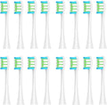 16pcs Replacement Brush HeadsCompatible for Oclean X/Pro/ Z1/ SE F1/one/ PW01/03/05/07/09 P5 Toothbrush(16 White)
