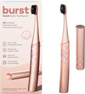 Burst Curve Sonic Electric Toothbrush for Adults (Rose Gold) | Slim Travel Brush with Cover | Ultra Soft Bristles | Up to 2 Month Rechargeable Battery | Two Modes &amp Timer