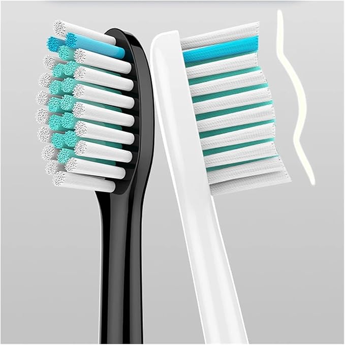 Electric Toothbrush Head Replaceable Sonic Suitable Compatible for 's Brush(Black 4pc)
