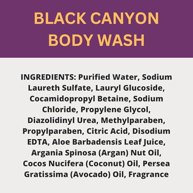 Black Canyon Pomegranate &amp Patchouli Scented Body Wash 16 Oz (2 Pack)