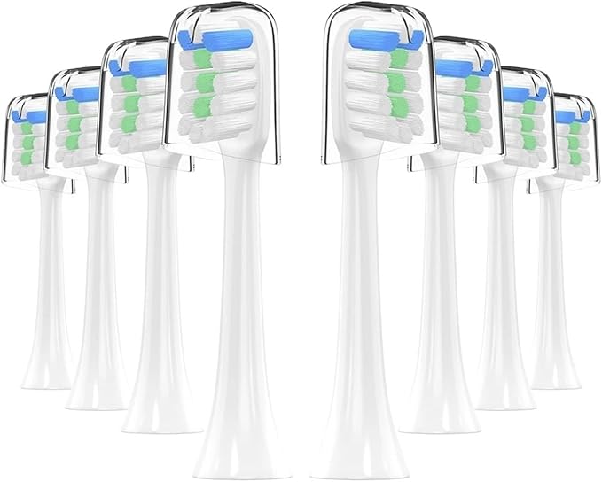 16pcs Electric Toothbrush Compatible for Soocas X3Pro / X3U X5 V1 V2 X1 Brush(WhiteA)