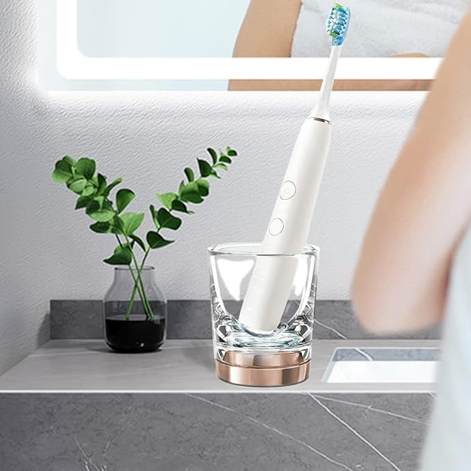 Replacement Electric Toothbrush Charger Base Glass Cup CBA3001 Compatible with Philips Smart 9300 9500 9700 Series Replacement Soni Care Charger for HX9901 HX9903 HX9924 HX9954 HX9957 HX9984