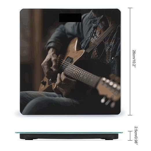 Guitar Player Bathroom ScaleHighly Accurate Digital Weighing Machine for People Bright LED Display Weight Scale for The Aldult Home Use