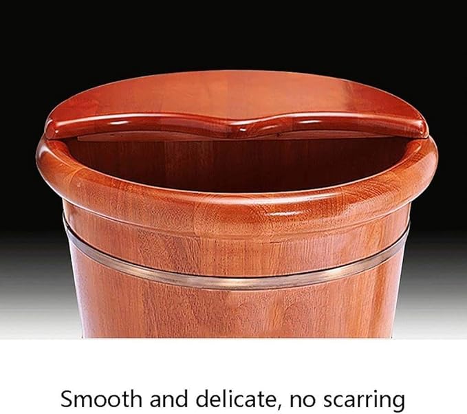 Foot Tub Wooden Foot Basin Household Gift Foot Soaker TubWooden Foot Soak Sauna Foot Tub Foot Basin Tub Bucket Massage Spa Sauna SoakFoot Bath Wooden Bucket Foot Spa Household Wash Basin Househ