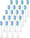 12/16/20Pcs Toothbrush Head Compatible for HX6/HX9/HX5/HX7/HX8Series Models(20PCS)