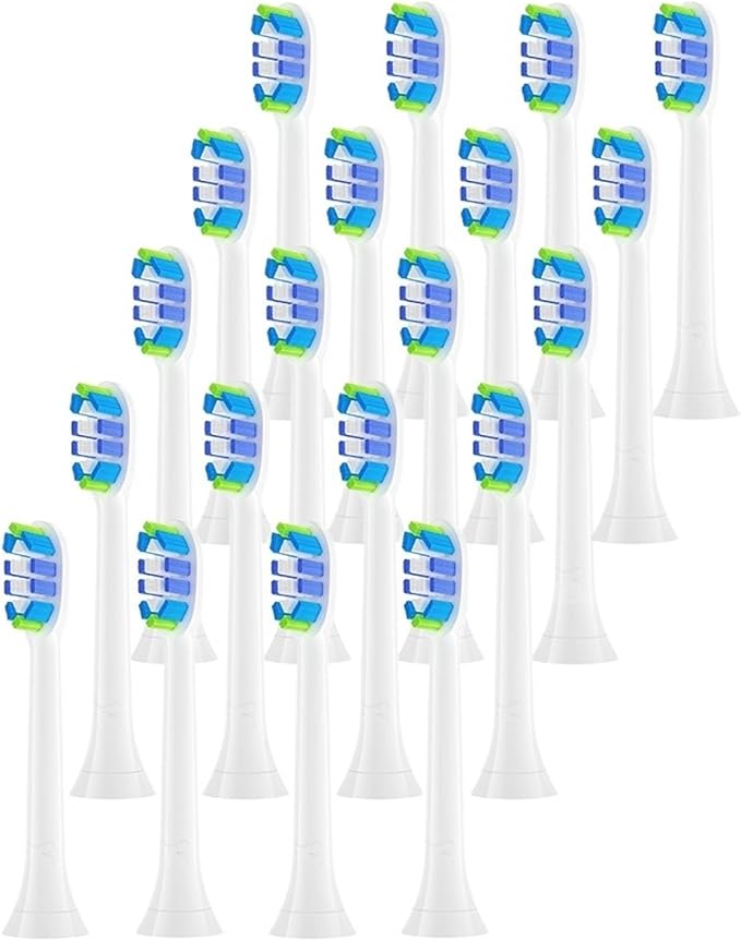 12/16/20Pcs Toothbrush Head Compatible for HX6/HX9/HX5/HX7/HX8Series Models(20PCS)