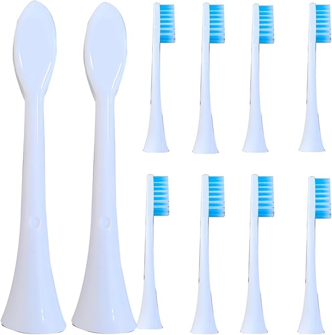Replacement Toothbrush HeadsCompatible for Black Series Electric(10pcs)(White B)