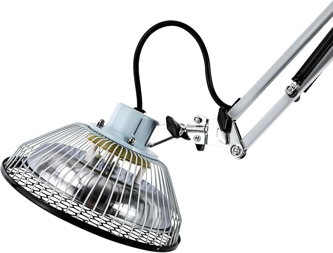 Infrared Heat Lamp 110V/250W Height Adjustable Standing Far Infrared Lamp with Wheels Pain Relief Light Infrared Light Rotating Therapy Light