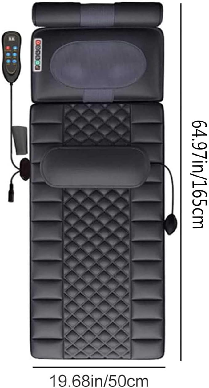 Massage Mat Full Body Back Massagers with Heat20 Neck Kneading Massage HeadsMassage Mattress Pad for BackWaistLegsMuscle