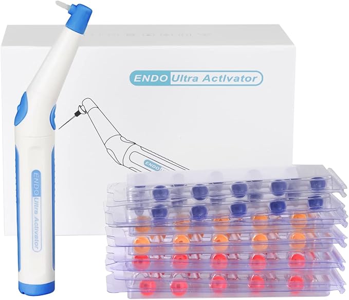 Cordless Ultra Cleaning Activator Sonic Irrigator with 60 Tips USB Recharged Battery