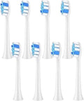 4/8/16pcs Electric Toothbrush HeadsCompatible for Fairywill P11 T9 P80(8WHITE)