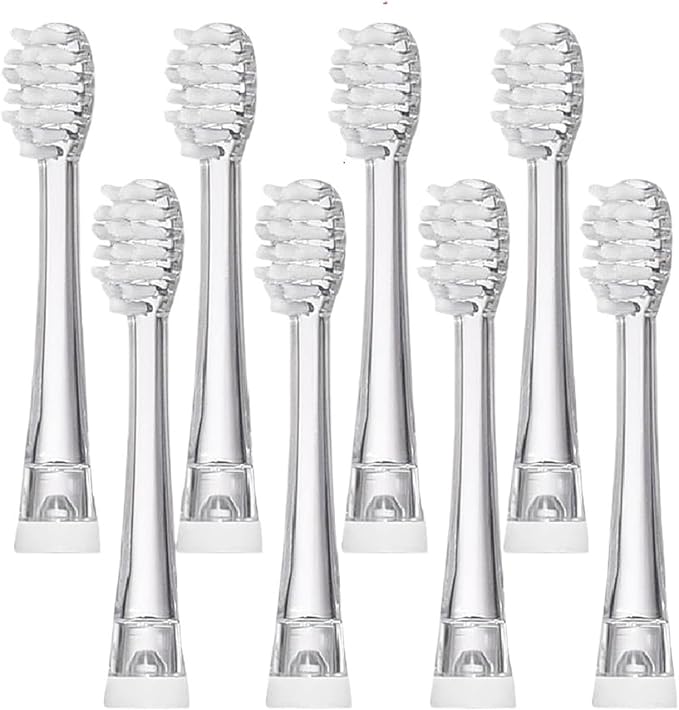 8/12/16 Pcs SG-831 Ultral Soft Bristle Replaceable Brush Heads Compatible for SG977/EK6/EK7/SG513 Electric Toothbrush Head(8 pcs)
