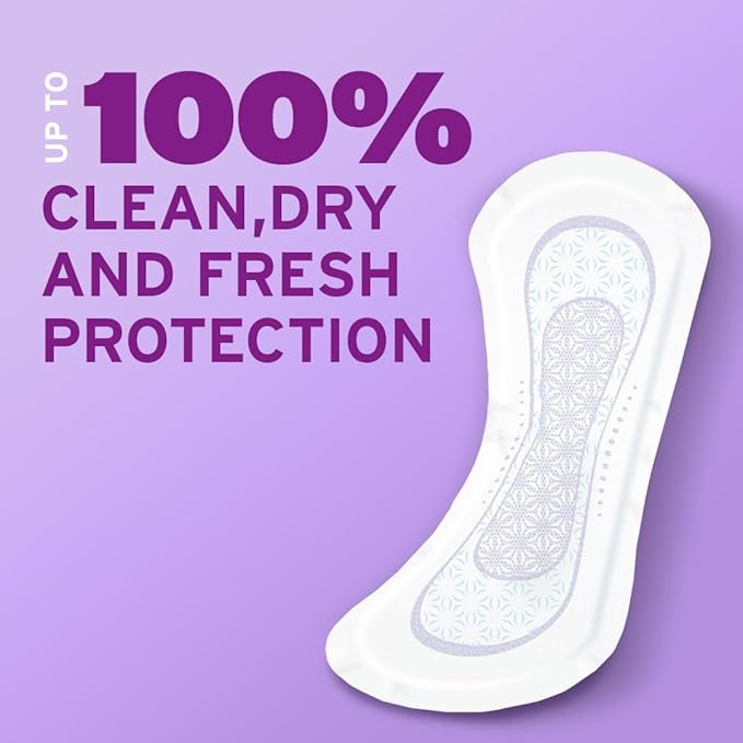 Poise Daily Liners Incontinence Panty Liners for Bladder Leaks 2 Drop Very Light Absorbency Long Length 264 Count of Pantiliners (6 Packs of 44) Packaging May Vary