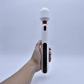 Electric Back Massager Handheld Deep Massager Muscle Relaxation Long Handle Big Cordless Rechargeable with Multiple Speeds White