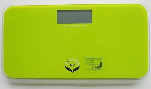 NewlineNY Green Mini Bathroom Travel Scale with Protection Sleeve SBB0719MLG+101BG