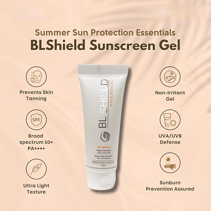 Anigeous Cosmetics Blshield Sunscreen Gel Spf 50+ Pa++++ 60Ml