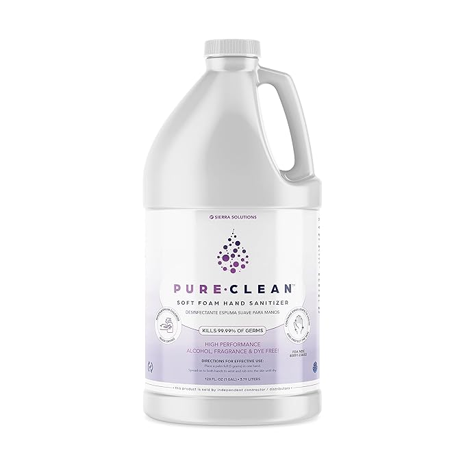 PURE•CLEAN™ BZK SOFT FOAM HAND SANITIZER (1 Gallon)