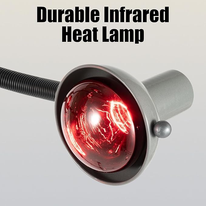 Hair Dryer 5 Head Infrared Heat Lamp 750W Hair Color Processor Adjusting Height Styling Perming Dryer Salon Heat Lamp Chrome Arms Metal
