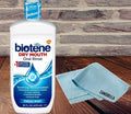 Biotene Oral Rinse Mouthwash for Dry Mouth 16 fl oz Breath Freshener &amp Dry Mouth Treatment Fresh Mint - Free Zangbella Microfiber