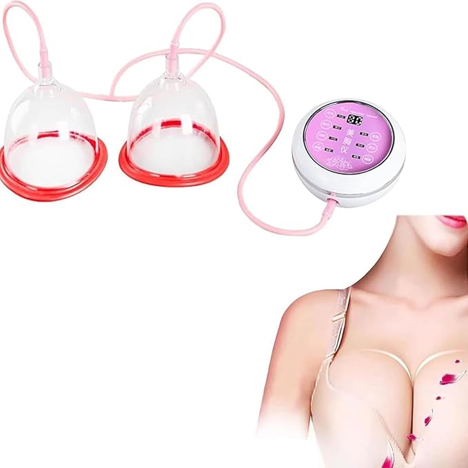 Electric Breast Massager Chest Beauty Enlargement Machine Vacuum Therapy Machine for Flat Breasts Sagging BreastsD
