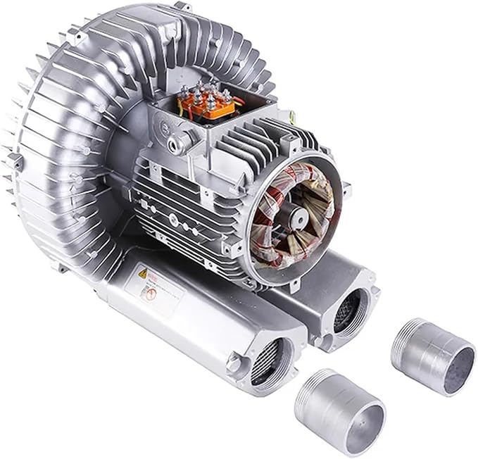 550W High-Pressure Vortex Fan for Fish Pond Aeration - Powerful Industrial Blower 220V/380V Vortex-Type Gas Pump(AC380V)