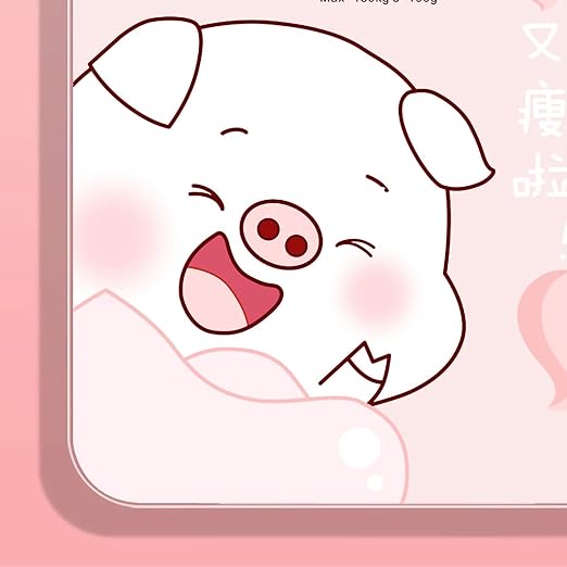 Scale for Body Weight Smart Scale for Body Weight Accurate Measurement Tempered Glass Digital Bathroom Scale Weight Scale for Home(Sticker Pink Pig)