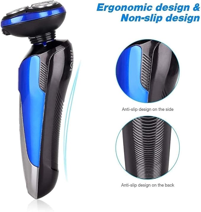 Electric Razor for Men Electric Face Shavers Rechargeable Shaving Men's Razors 4 in 1 Rotary Shavers Beard Nose Trimmer USB Charging