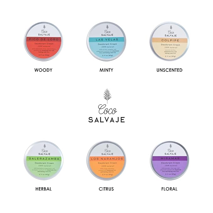 Natural Deodorant for Women &amp Men | Aluminum Free Deodorant with Magnesium | Non toxic Vegan Hypoallergenic and Pregnancy Safe | Organic Ingredients | 2.11oz (LAS VELAS (Minty))