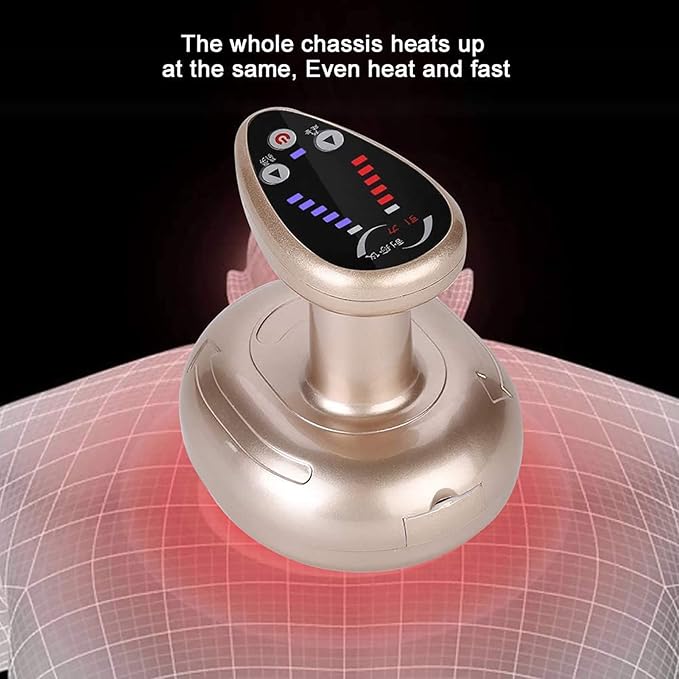 2 in 1 Electric Gua Sha Scraping Massager and Cupping Therapy Tool for Body Back Pain Relief Relaxation Gifts