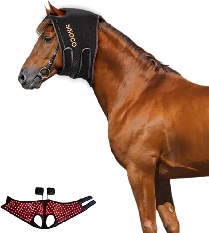 Equine Care Equipment Red Light Therapy for Horse Head Red and Near Infrared LED Rechargeable