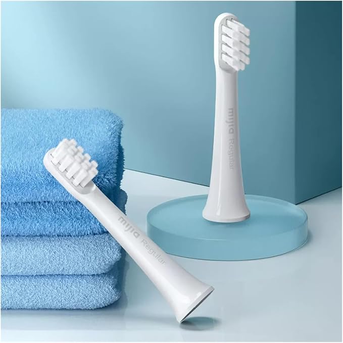1-3pcs Toothbrush Head Compatible for XIAOMI T100 Sonic Electric Whitening Soft Replacment Heads Clean Bristle Brush(2PCS)