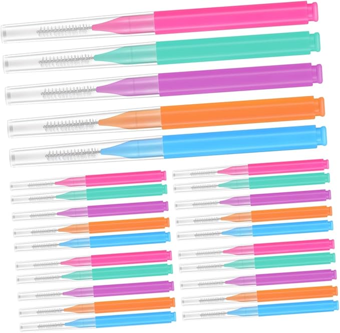 200pcs Interdental Cleaning Brush Portable Toothpick Tool for Braces Made and Multi-Color Essential Oral Care for All Ages