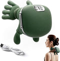 Bionic Shiatsu Neck and Back Massager with Heat 4D Kneading Deep Tissue Massager with Simulated Hand Rechargeable Wireless Portable Shoulder Massager